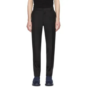 Alexander McQueen Black Selvedge Wool and Mohair Trousers