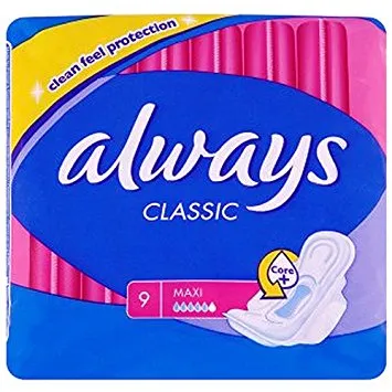 Always Classic Maxi Sanitary Towels With Wings