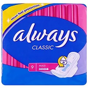 Always Classic Maxi Sanitary Towels With Wings
