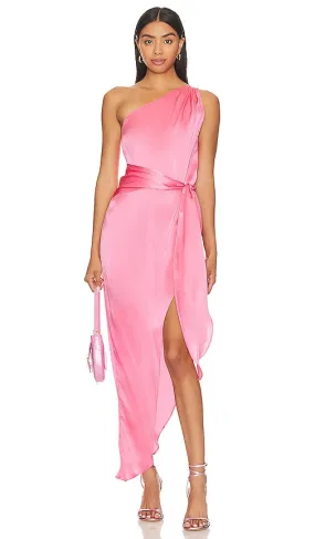 Amanda Uprichard Palmira Maxi Dress in Pink