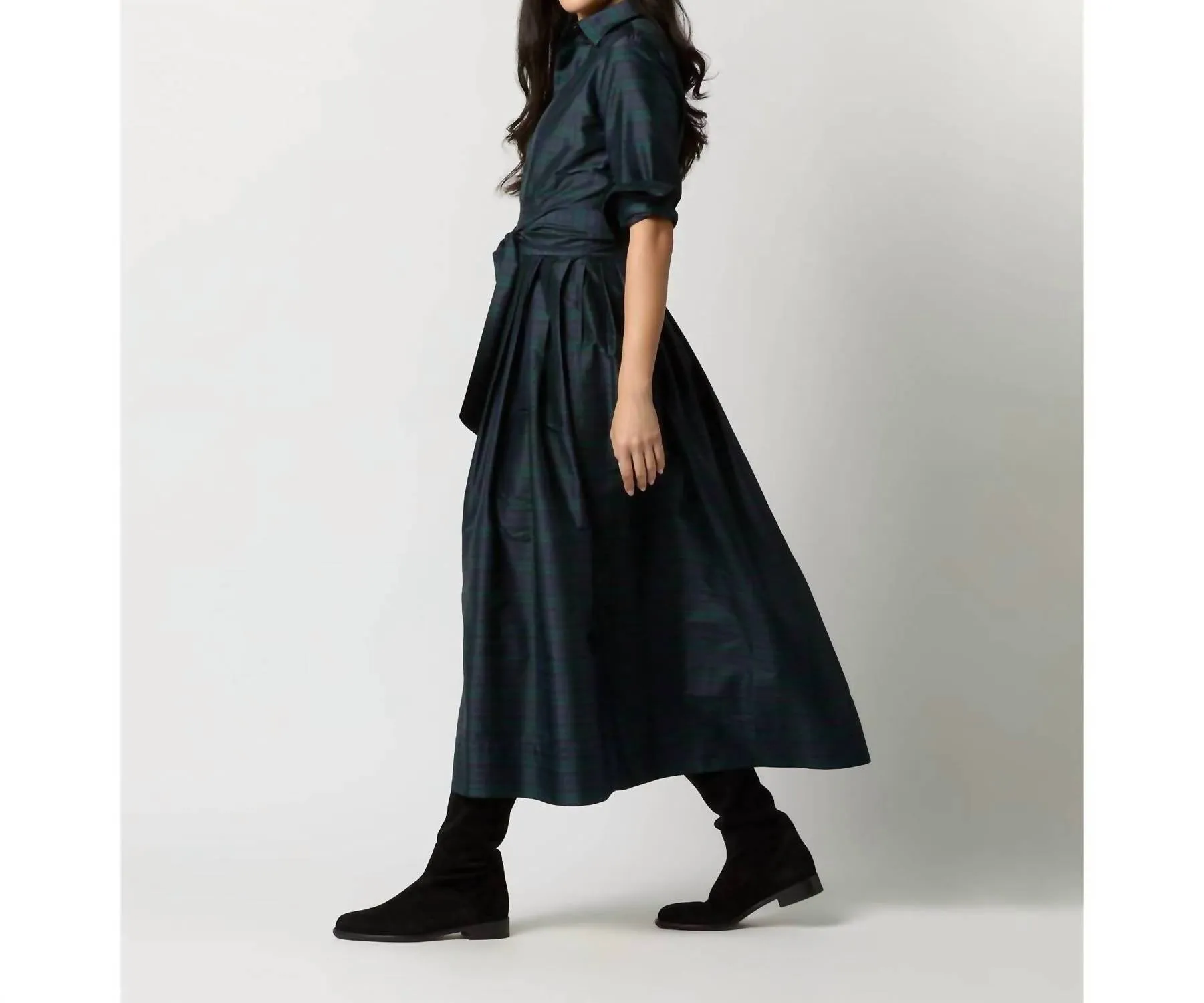 Ann Mashburn - Classic Shirtwaist Maxi Dress