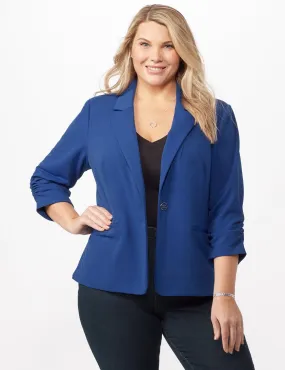Cinched Sleeve One pocket Notch Collar Topper Plus