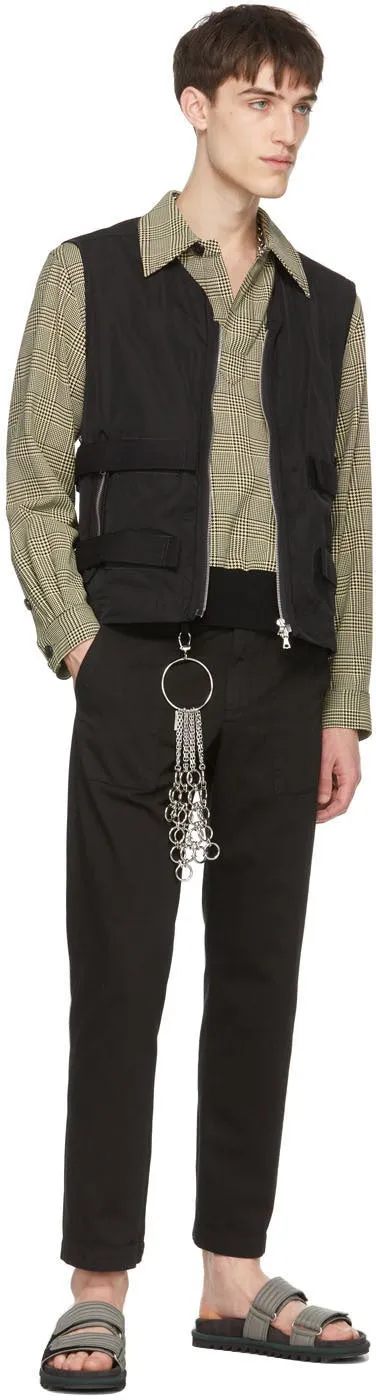 Dries Van Noten Black Cotton Twill Trousers