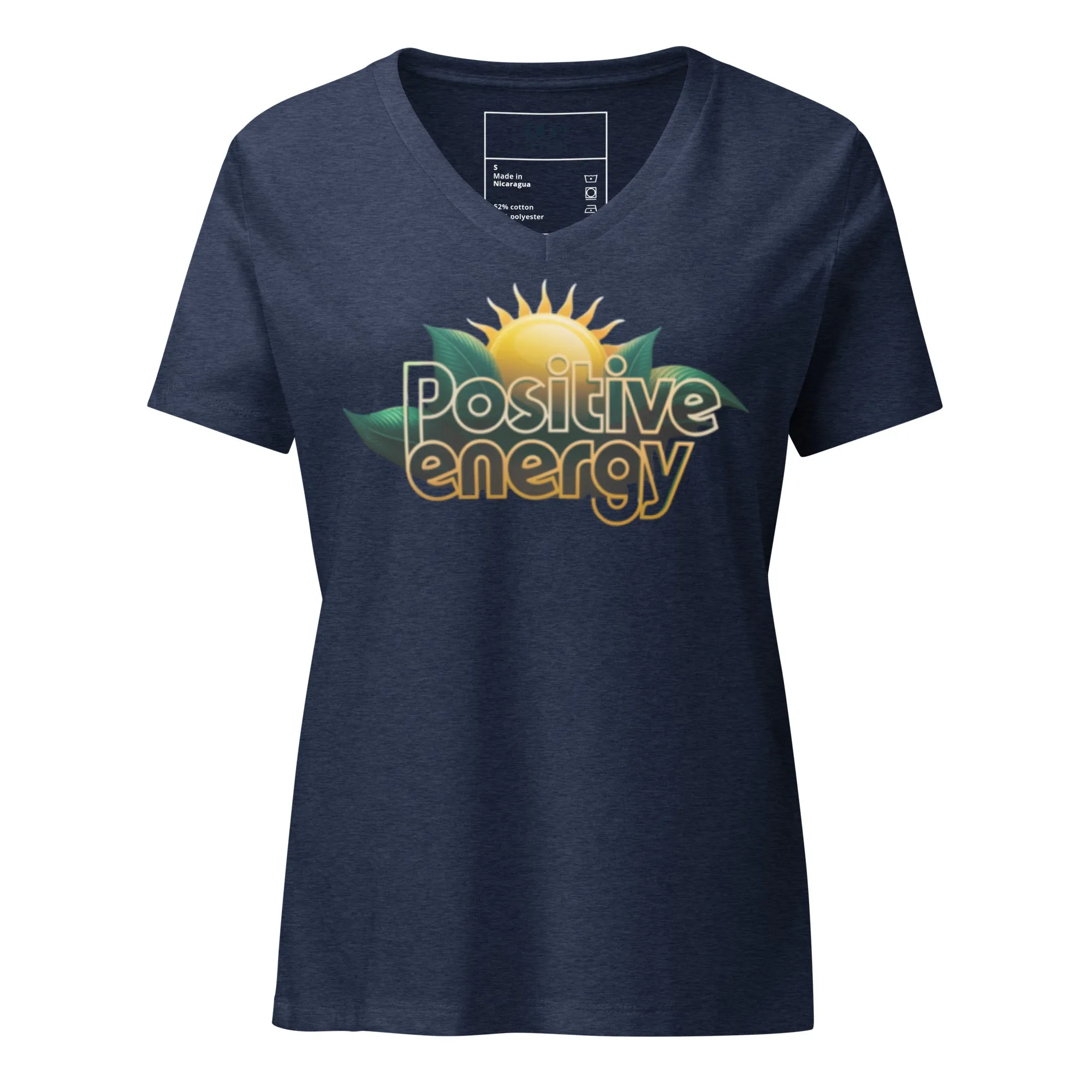 DUO MODERN Positive Energy Women’s Relaxed V-neck T-shirt
