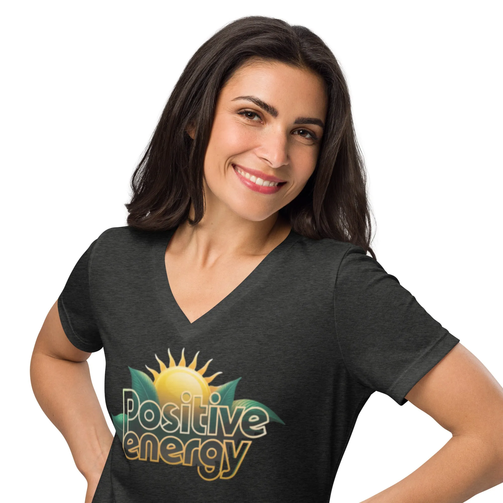 DUO MODERN Positive Energy Women’s Relaxed V-neck T-shirt