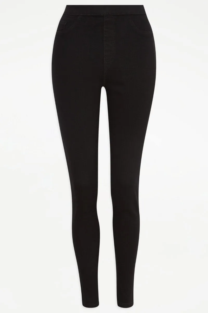 Famous Store High Waisted Black Jegging
