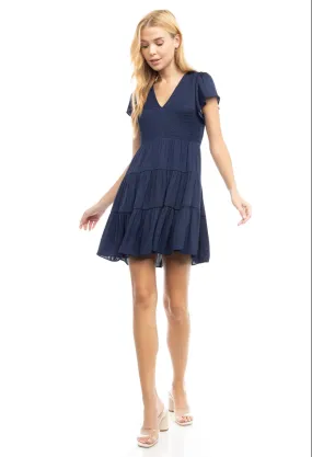 Flattering Teal, Lined Silky Dress