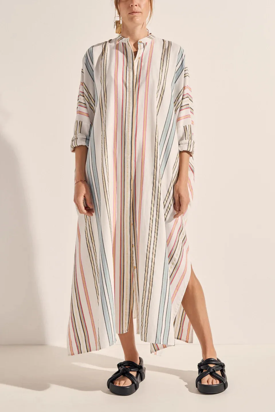 Ilio Nema Pollux Byron Stripe Maxi Caftan Dress