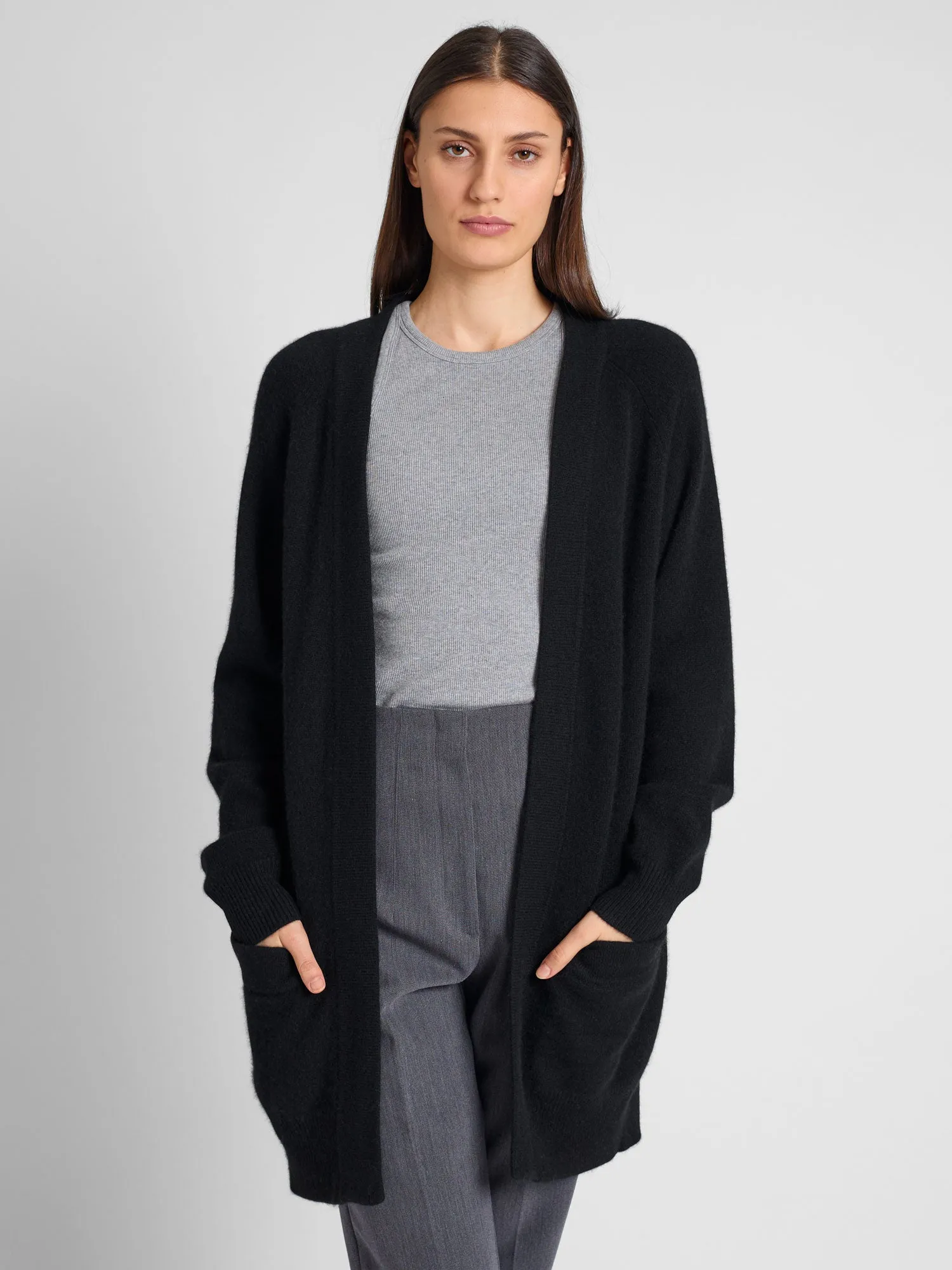 Kashmircardigan "Solveig" - Sort