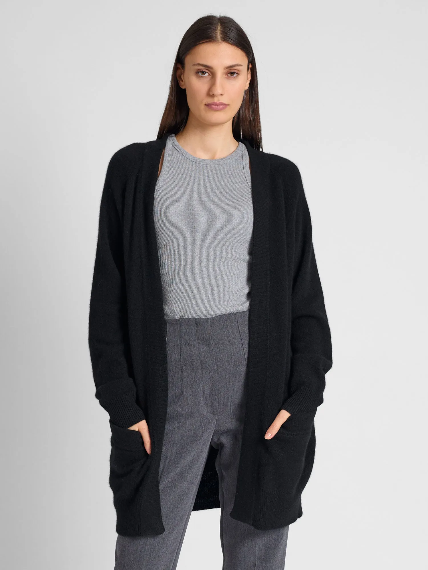 Kashmircardigan "Solveig" - Sort