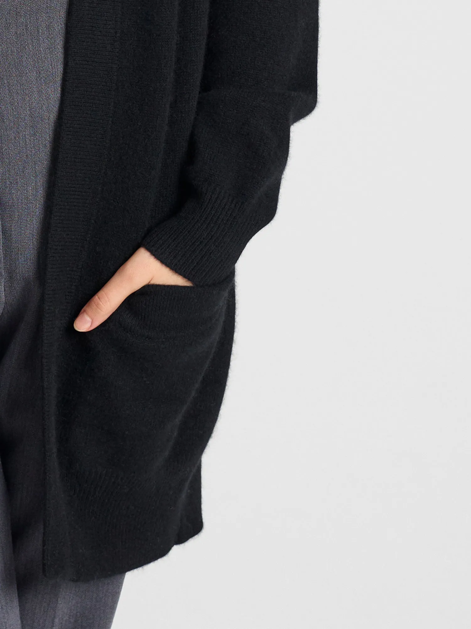 Kashmircardigan "Solveig" - Sort