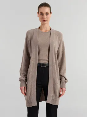 Kashmircardigan "Solveig" - toast