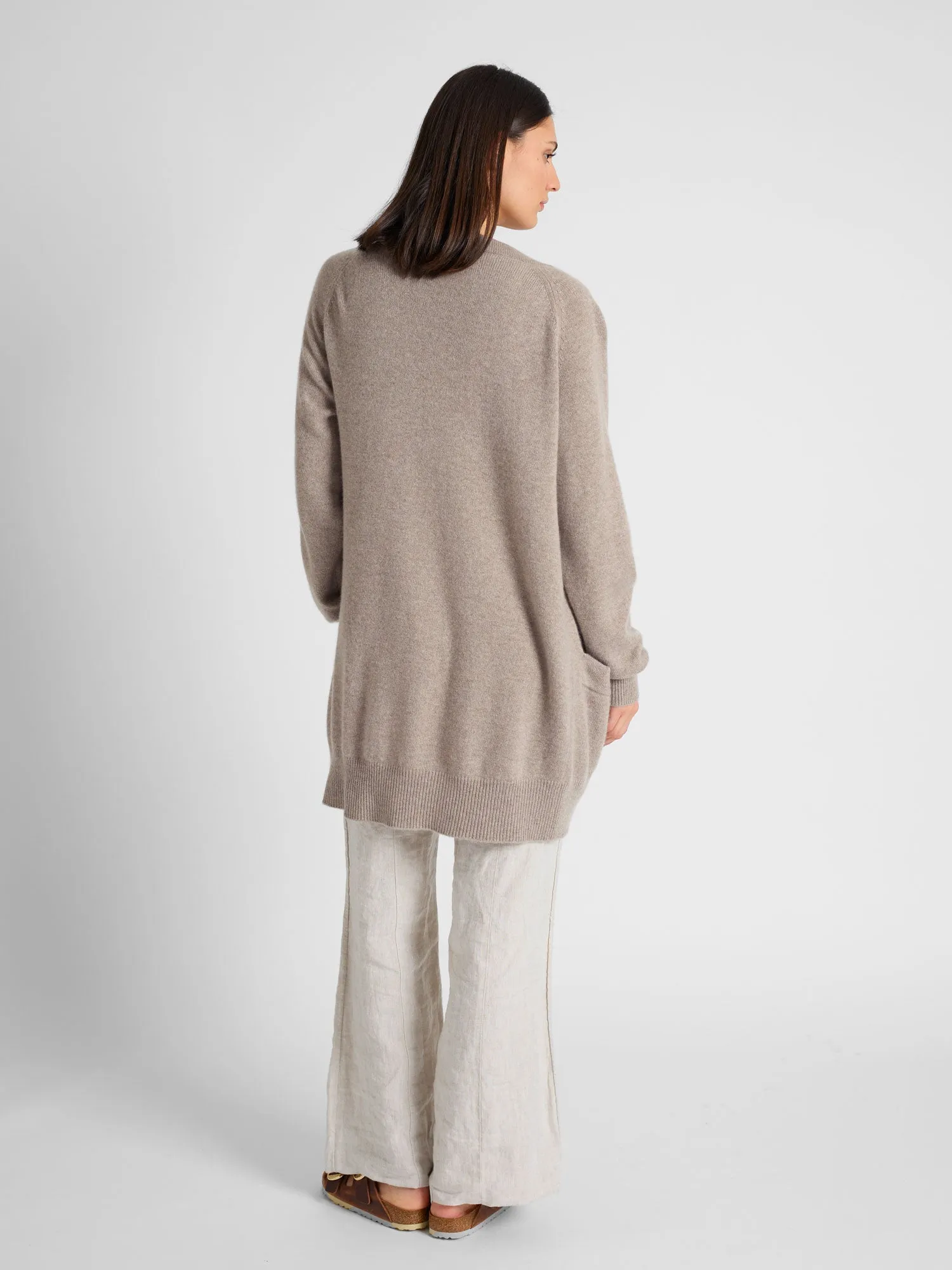 Kashmircardigan "Solveig" - toast