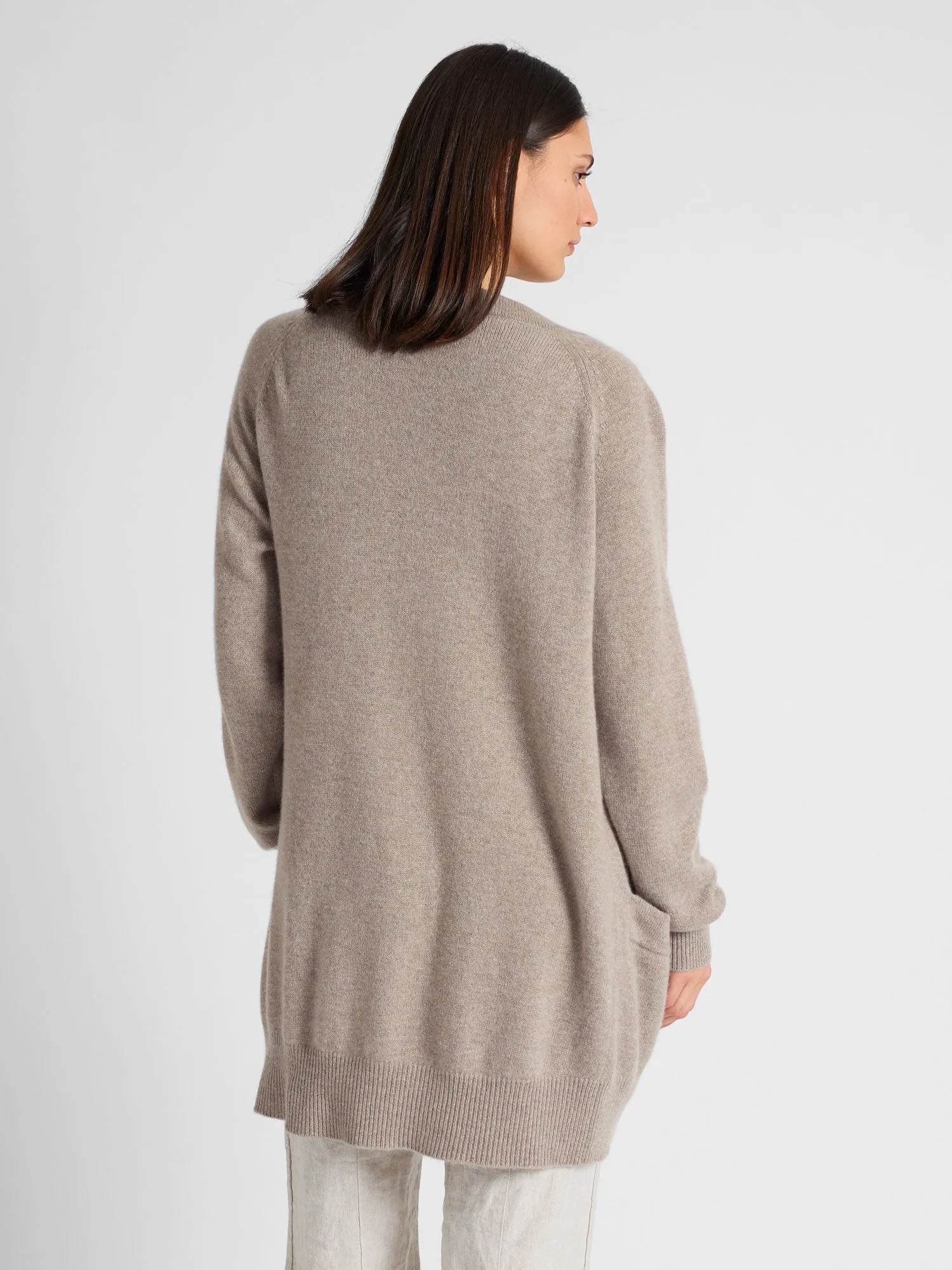 Kashmircardigan "Solveig" - toast