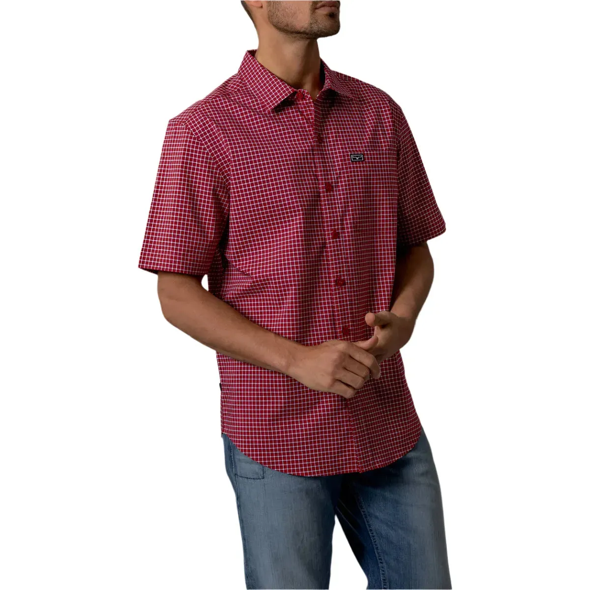 Men's Kimes Ranch Button Up Mc Cooper Red