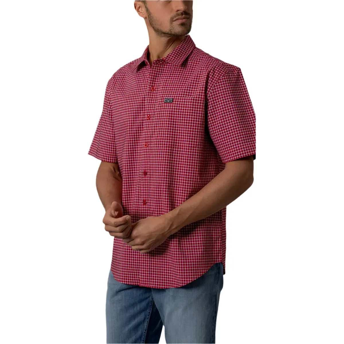 Men's Kimes Ranch Button Up Mc Cooper Red