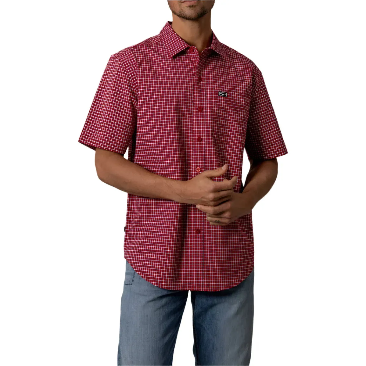 Men's Kimes Ranch Button Up Mc Cooper Red