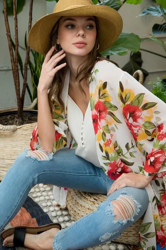 Pre-Order Floral Print Kimono