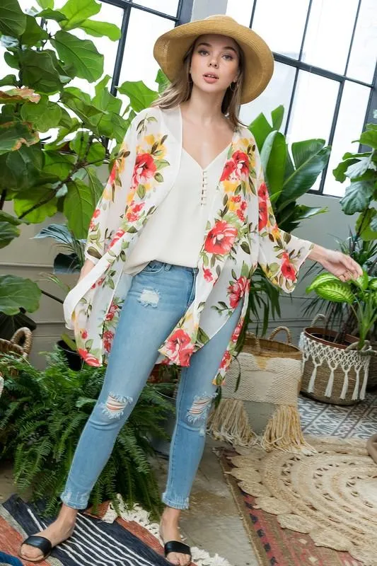 Pre-Order Floral Print Kimono