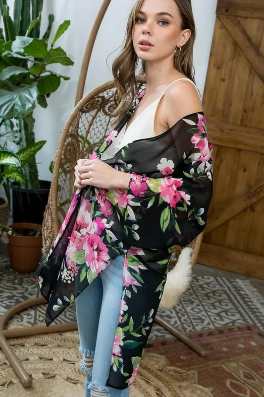 Pre-Order Floral Print Kimono