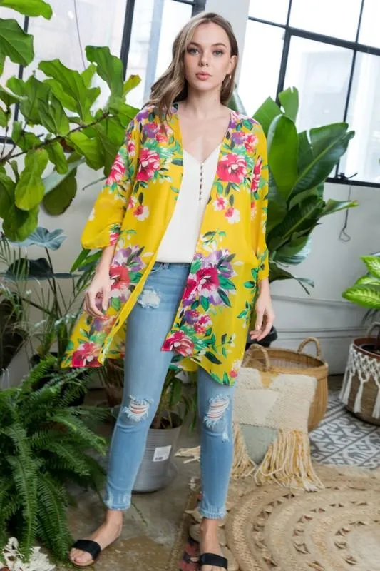 Pre-Order Floral Print Kimono