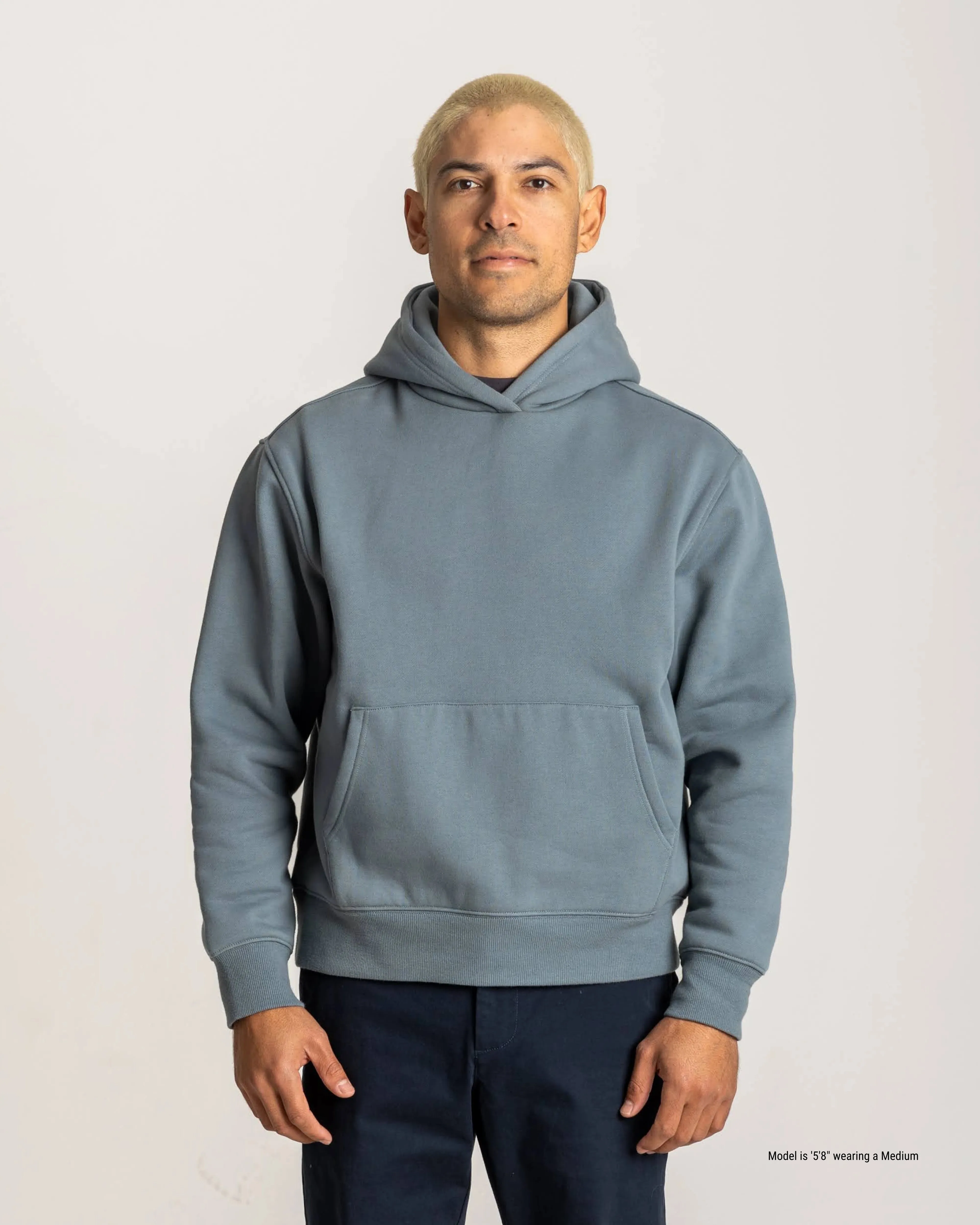 Relaxed Fit Hoodie for Shorter Men