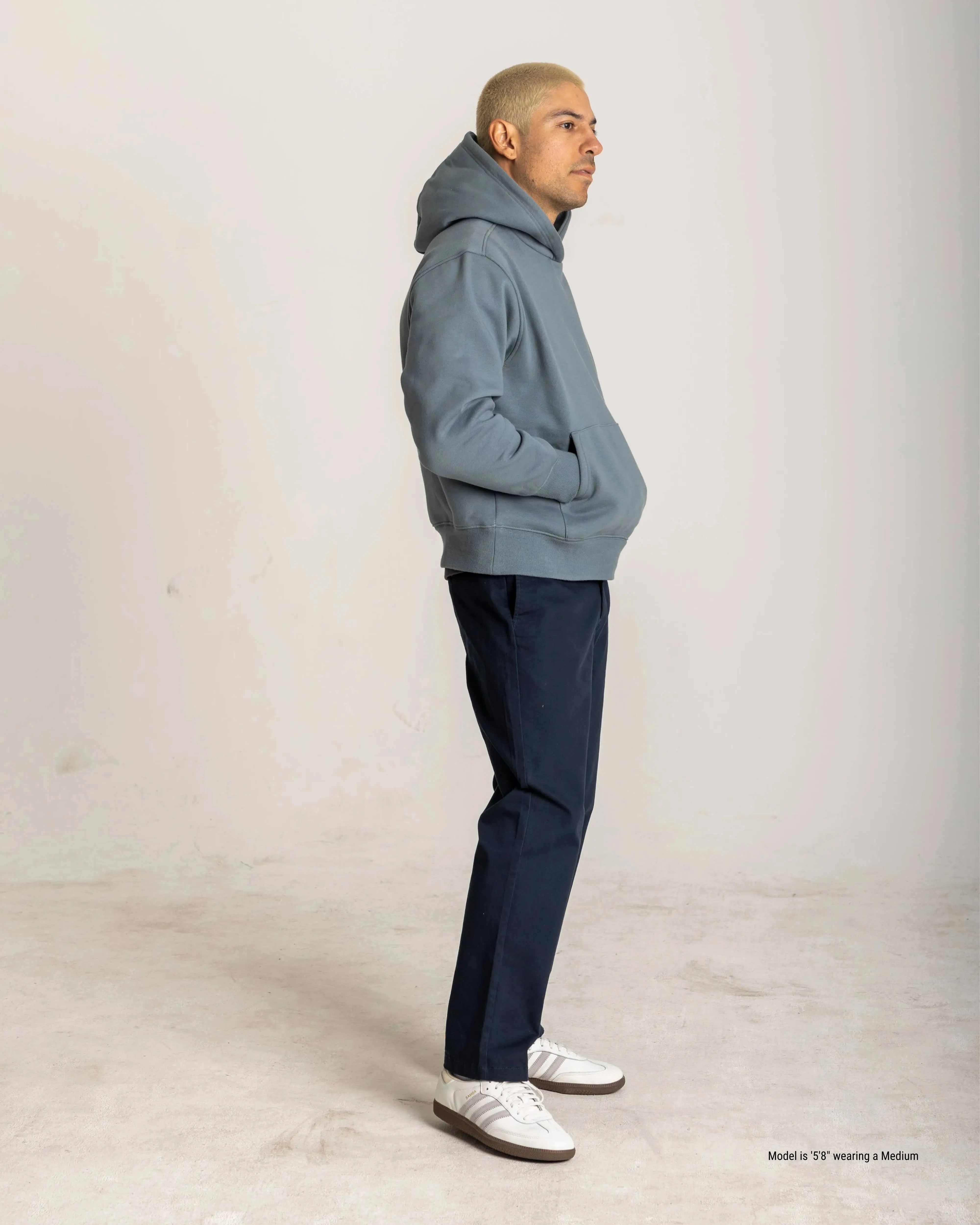 Relaxed Fit Hoodie for Shorter Men