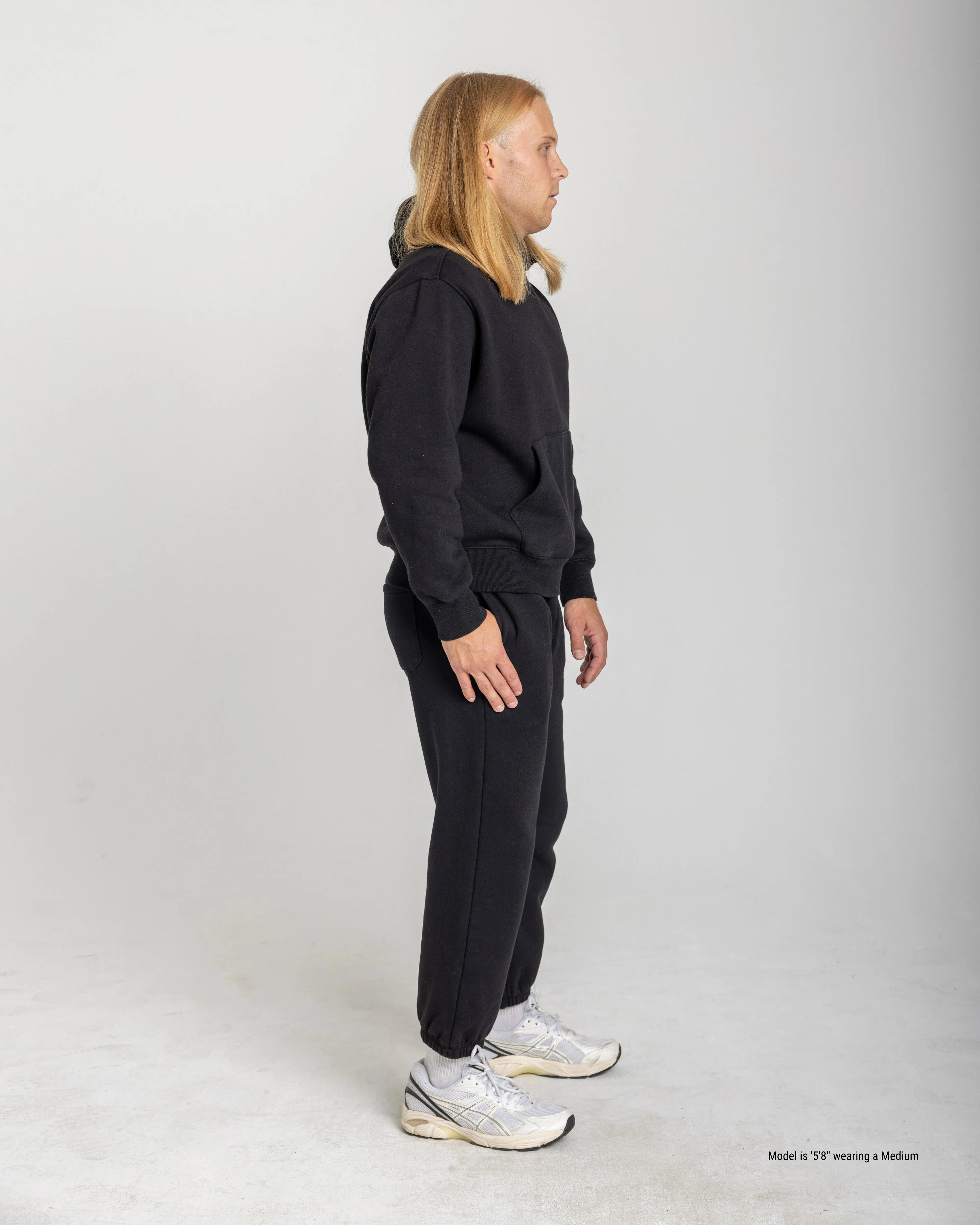 Relaxed Fit Hoodie for Shorter Men