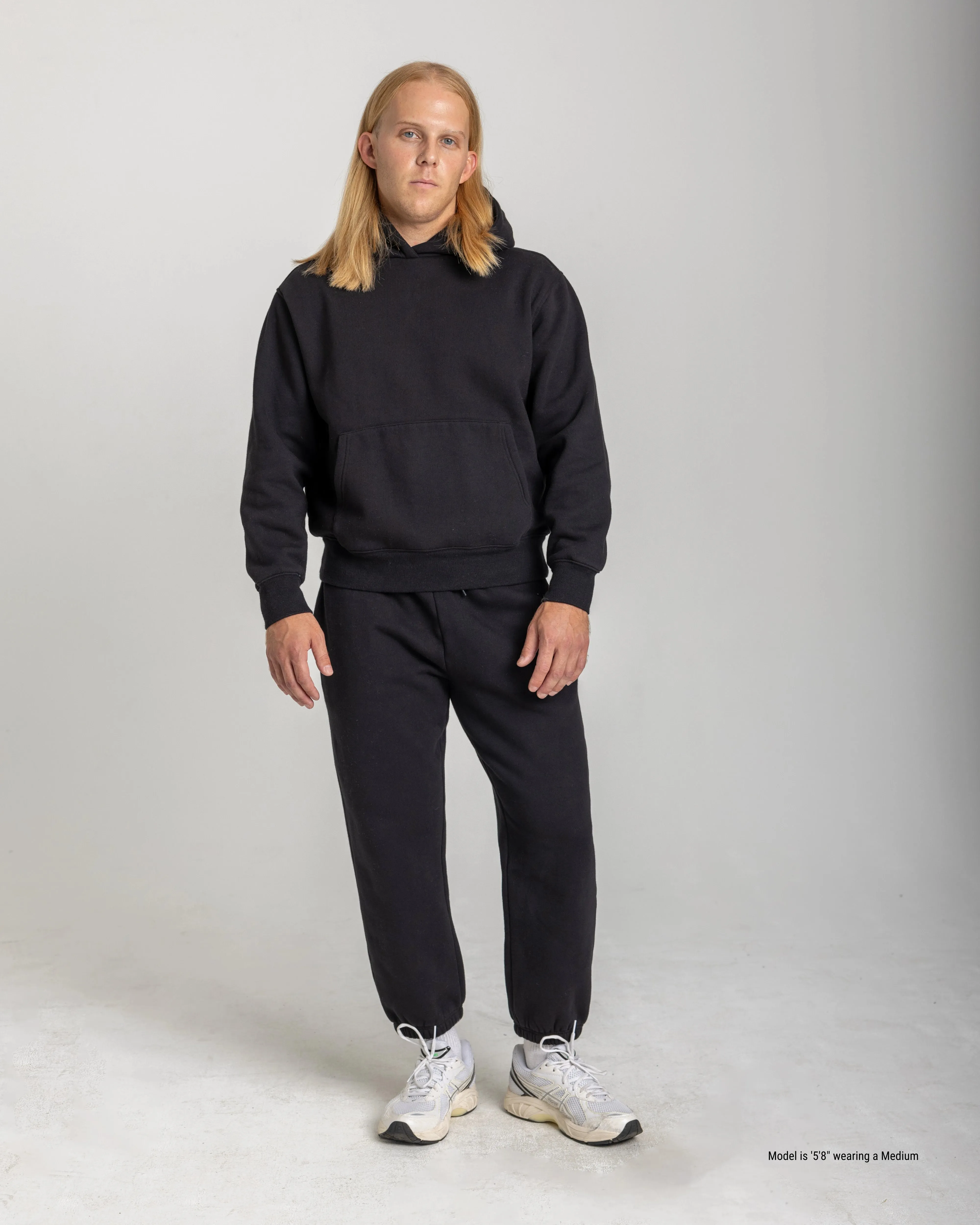 Relaxed Fit Hoodie for Shorter Men