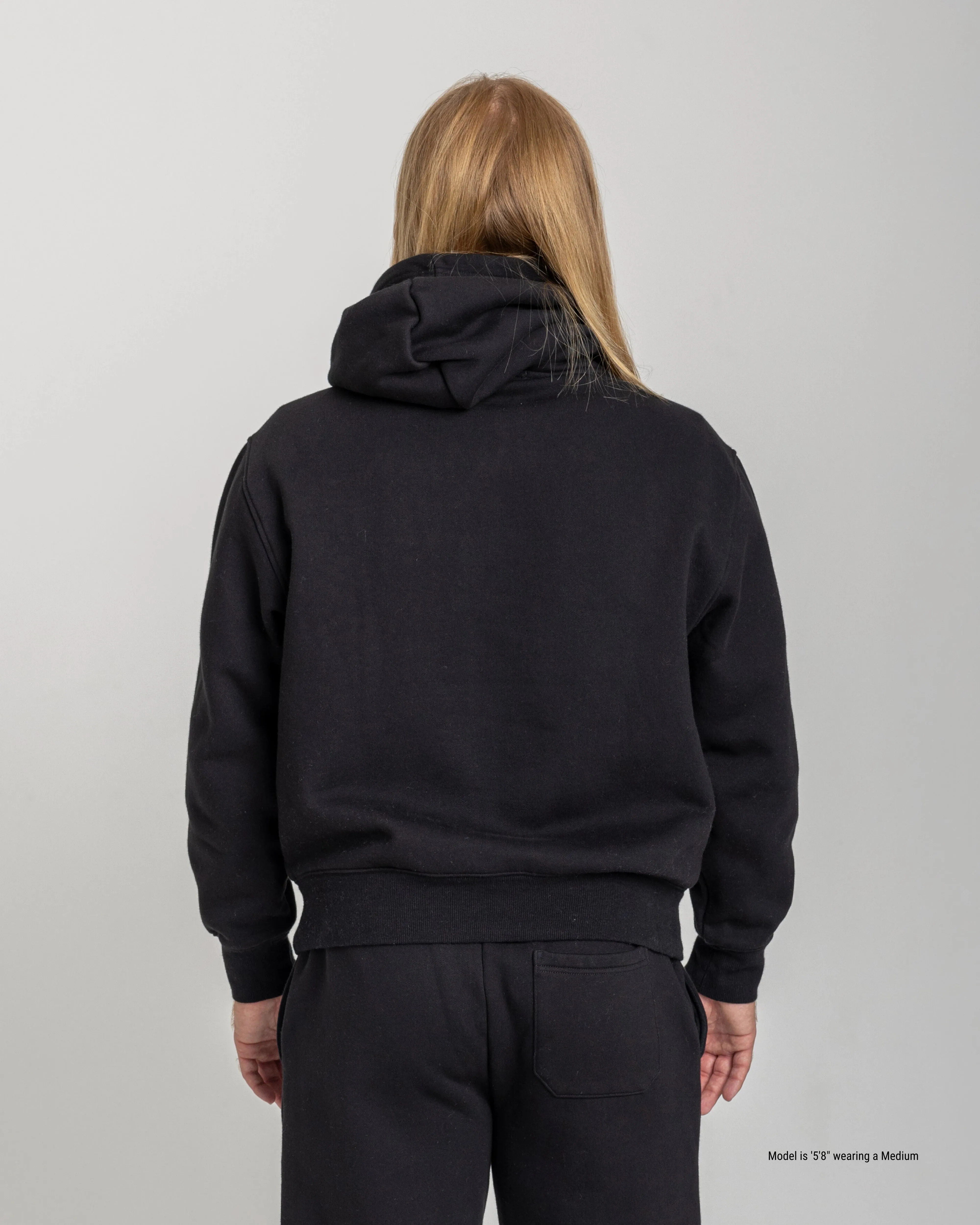 Relaxed Fit Hoodie for Shorter Men