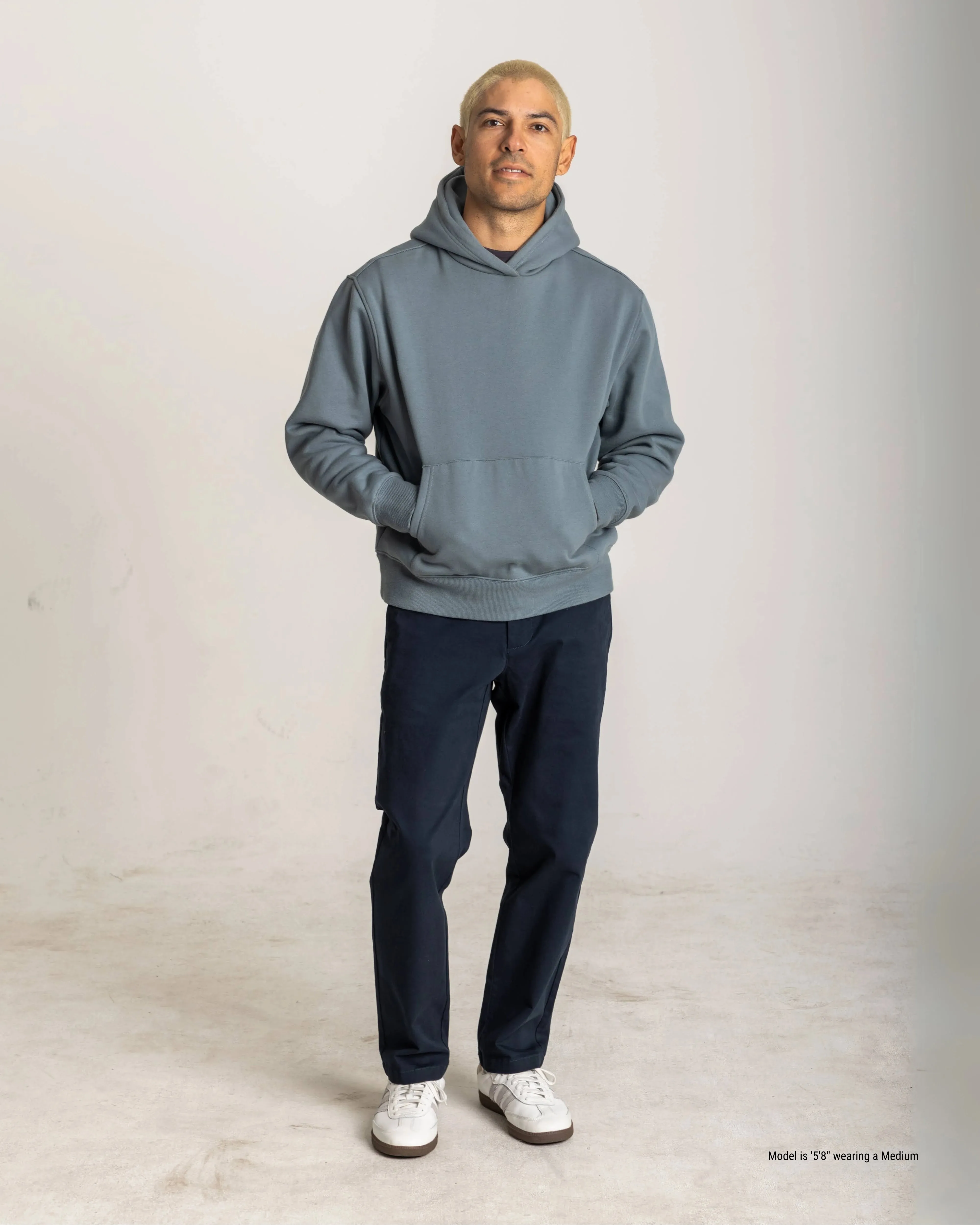 Relaxed Fit Hoodie for Shorter Men