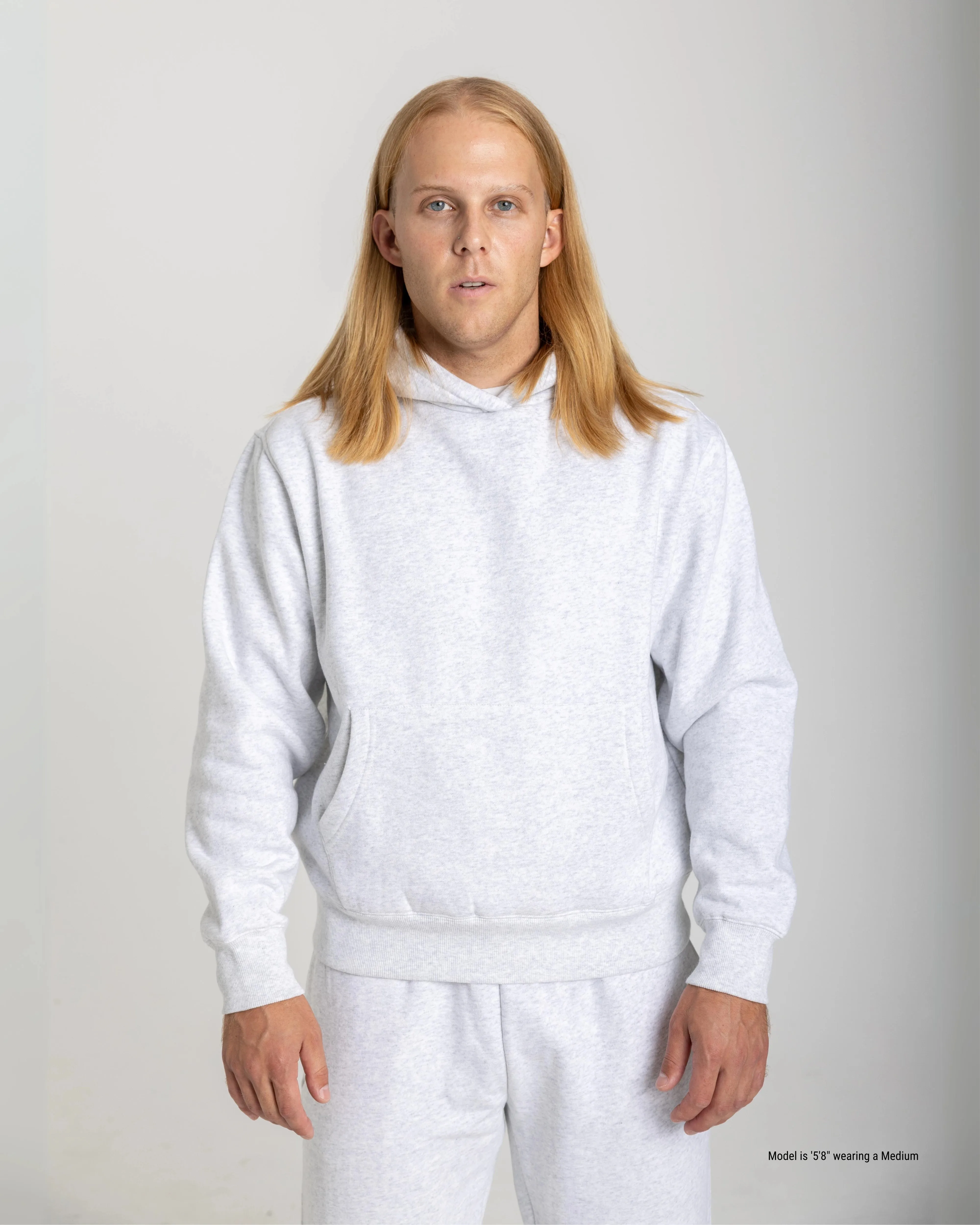 Relaxed Fit Hoodie for Shorter Men
