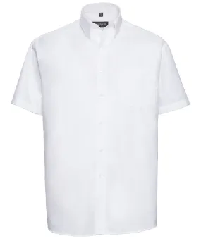 Short sleeve easycare Oxford shirt | White