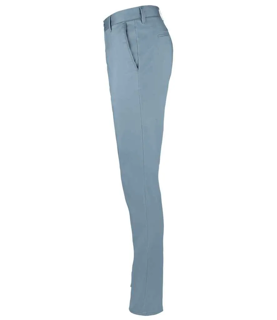 SOL'S Ladies Jared Stretch Trousers | Creamy Dark Blue