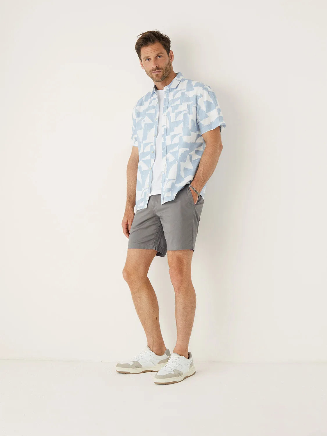The Brunswick Chino Slim Fit 7in Short in Grey