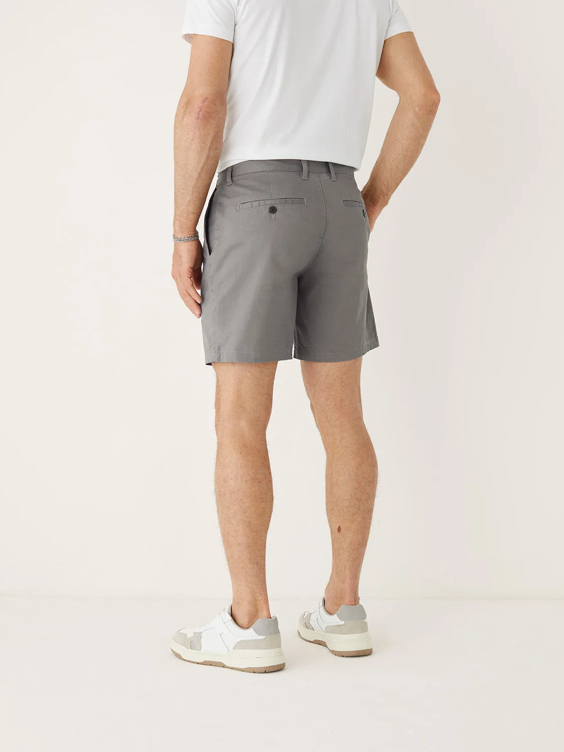 The Brunswick Chino Slim Fit 7in Short in Grey