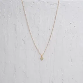 Tiny gold heart Charm Necklace