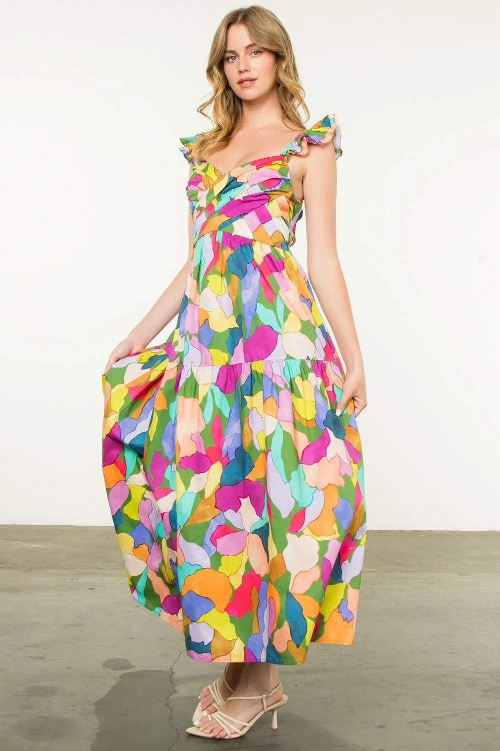 Yvette Colorful THML Maxi Dress